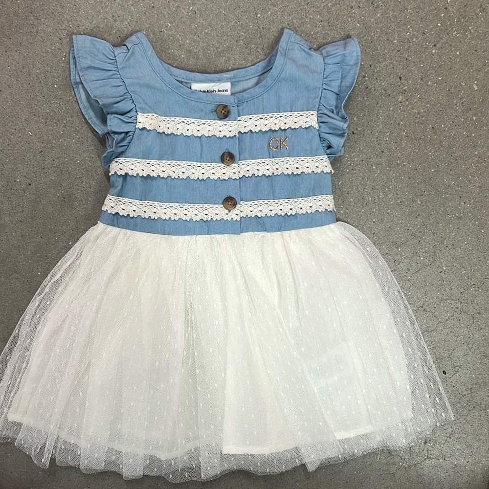 Calvin Klein toddler denim dress 12m